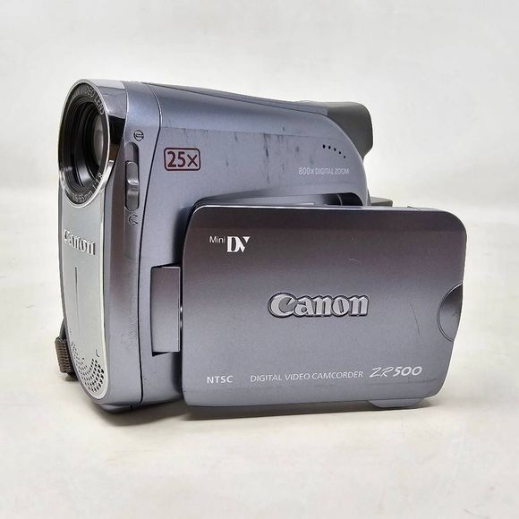 CANON ZR500 MINIDV DIGITAL VIDEO CAMCORDER CAMERA W/ BATTERY TESTED WORKS - Picture 1 of 7